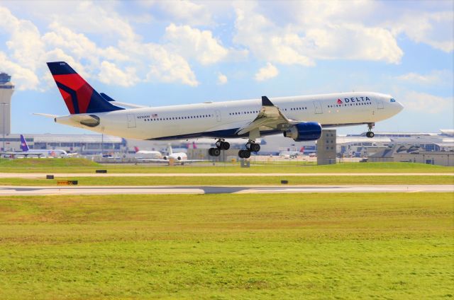 Airbus A330-300 (N816NW) - Delta 134 moments from touching down at DTW from Amsterdam.