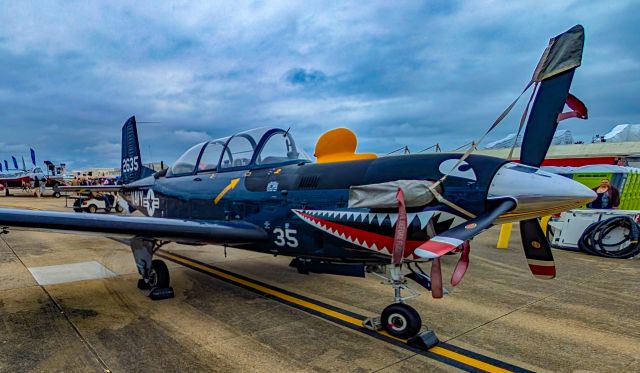 Beechcraft Mentor (16-2635) - 162635 Beechcraft T-34C Turbo Mentor Serial GL-320 - Strike Fighter Weapons School Atlantic SFWSL - Naval Air Force Atlantic - Naval Air Station (NAS) Oceana KNTU br /Virginia Beach, Virginiabr /Photo: Monica Elise Del Corobr /September 22, 2024br /(TDelCoro) 2024 NAS Oceana Air Show