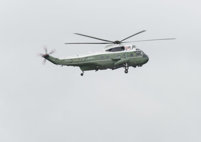 MARINEONE — - The US Marine One bringing the president back to Paine field airport where his Air Force One is waiting