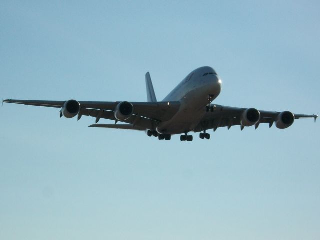 Airbus A380-800 (F-HPJA) - First landing at Montreal International Airport of regular scheduled daily flight from Charles de Gaulle/ Paris, France