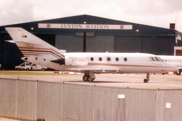 Dassault Falcon 20 (EC-HEG) - Seen here in Feb-00.br /br /Reregistered N200FJ 29-Apr-02,br /then exported to Russia 7-Jun-05 as RA-2058G.