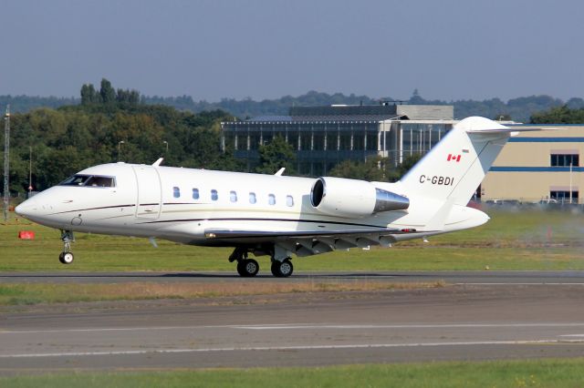 Canadair Challenger (C-GBDI) - Touching down on rwy 24 on 7-Sep-21 arriving from CYWG.