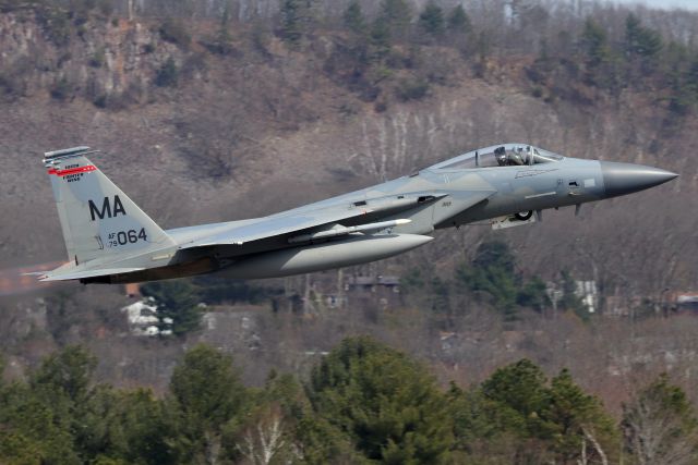 McDonnell Douglas F-15 Eagle (79-0064) - 'MONSTER 03' from the 'Barnestormers' of the 131st Fighter Squadron of the Massachusetts Air National Guard's 104th Fighter Wing at Barnes ANGB, Westfield, MA.