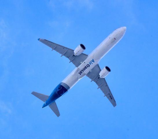 Airbus A321 (C-GOIW) - Overhead at Laird and Eglinton.br /This is the first photo of this relatively new airframe.