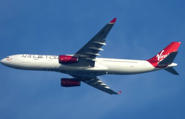 Airbus A330-300 (G-VINE) - Shown here is a Virgin Atlantic Airways Airbus A330 a few minutes until it lands in the Autumn of 2017.