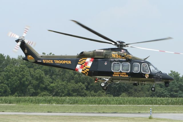 BELL-AGUSTA AB-139 (N389MD) - July 20, 2021 - departed Frederick base on its way to Baltimore area 