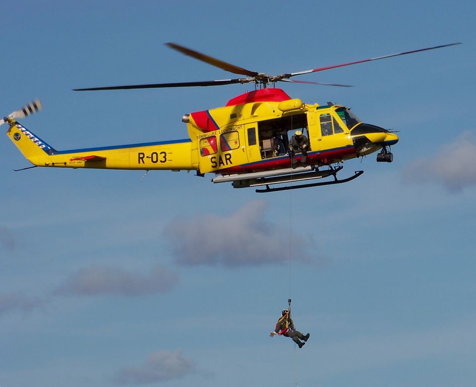 R03 — - SAR (Search And Rescue) Agusta Bell 412 SP at Dutch air base Volkel. Demo at Luchtmachtdagen, September 2011.