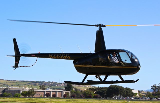 Robinson R-44 (N220GG) - Local R44 taxing out for departure at Reid Hillview.