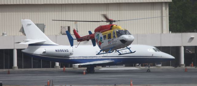 N117CH — - Childrens Health Care air ambulance arrives at KPDK after a transport