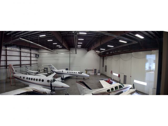 Cessna Citation CJ1 (N379R) - A mix of piston twins, turboprops and jets in RELIANT AIRs hangar.