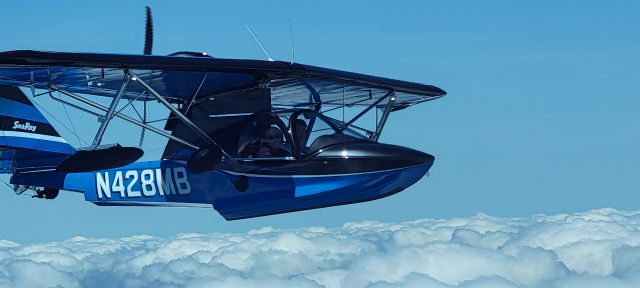 PROGRESSIVE AERODYNE SeaRey (N428MB) - Searey N428MB captured in flight at 6,500 en-route to Tim's Ford Lake near Winchester, TN.