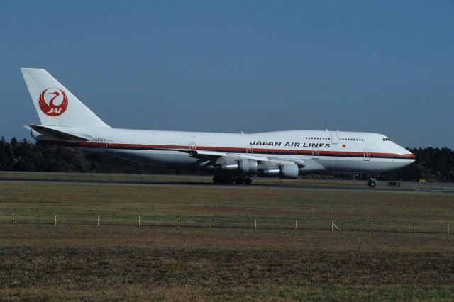 BOEING 747-300 (JA8163) - Departure at Narita Intl Airport Rwy16 on 1990/12/03