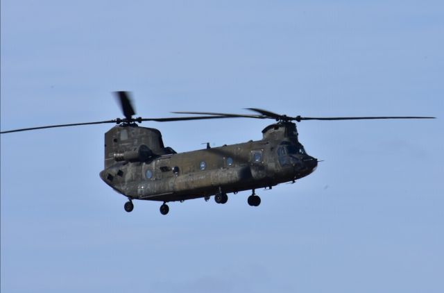 ASAP Chinook — - A CH-47 Chinook landing runway 2 