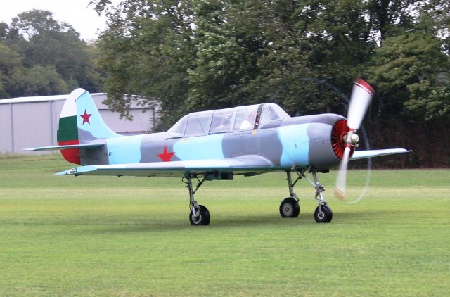 YAKOVLEV Yak-52 (N524TK) - A Yakolev 52 at the EAA 190 Annual Fly-In at Moontown Airport, Brownsboro, AL - September 17, 2016.