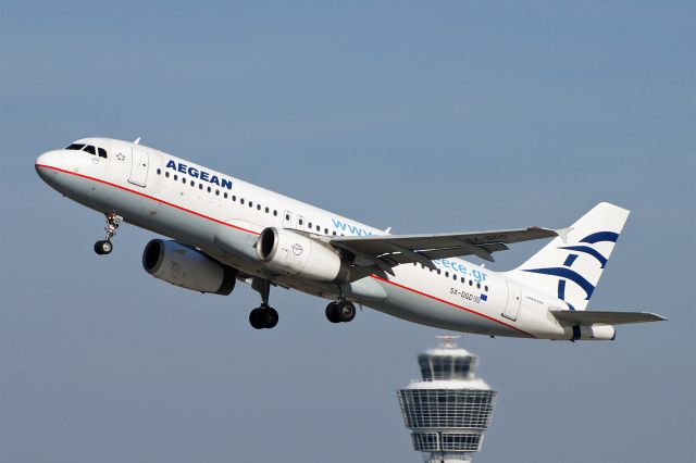 Airbus A320 (SX-DGD) - Airbus A320-232, Aegean Airlines, SX-DGD, EDDM Airport München Franz Josef Strauss, 19. Febr. 2019