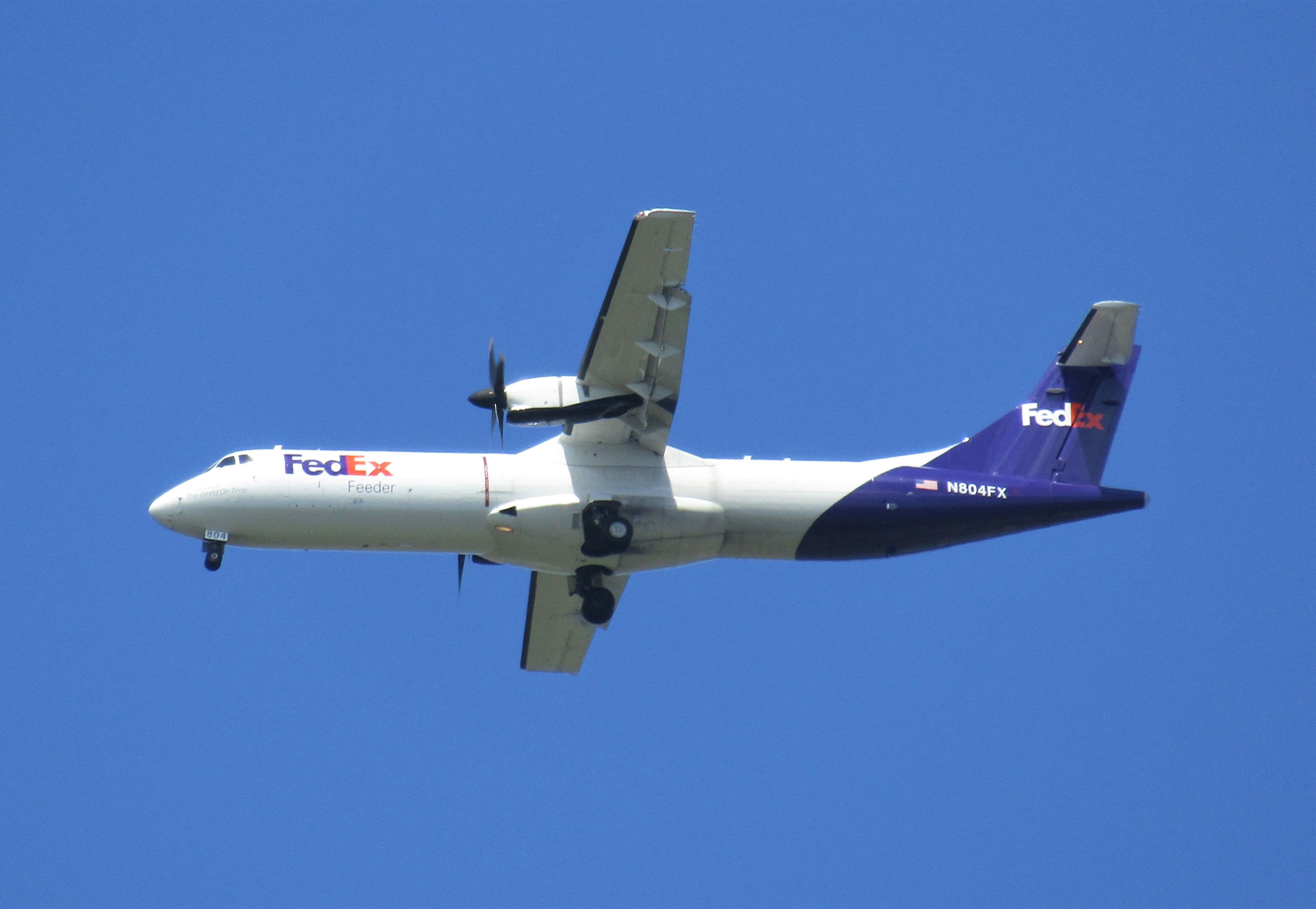 ATR ATR-72 (N804FX) - *****SELECT FULL FOR HD*****br /br /br /br /ATR72 on final into KBUF runway 23 making its return after 2 years!