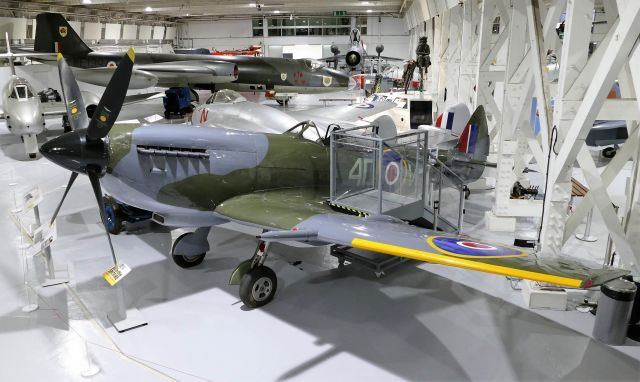 SUPERMARINE Spitfire (RYL393) - Supermarine Spitfire LF Mk XVIe. Photo taken on June 27, 2019 at Hendon Museum in London