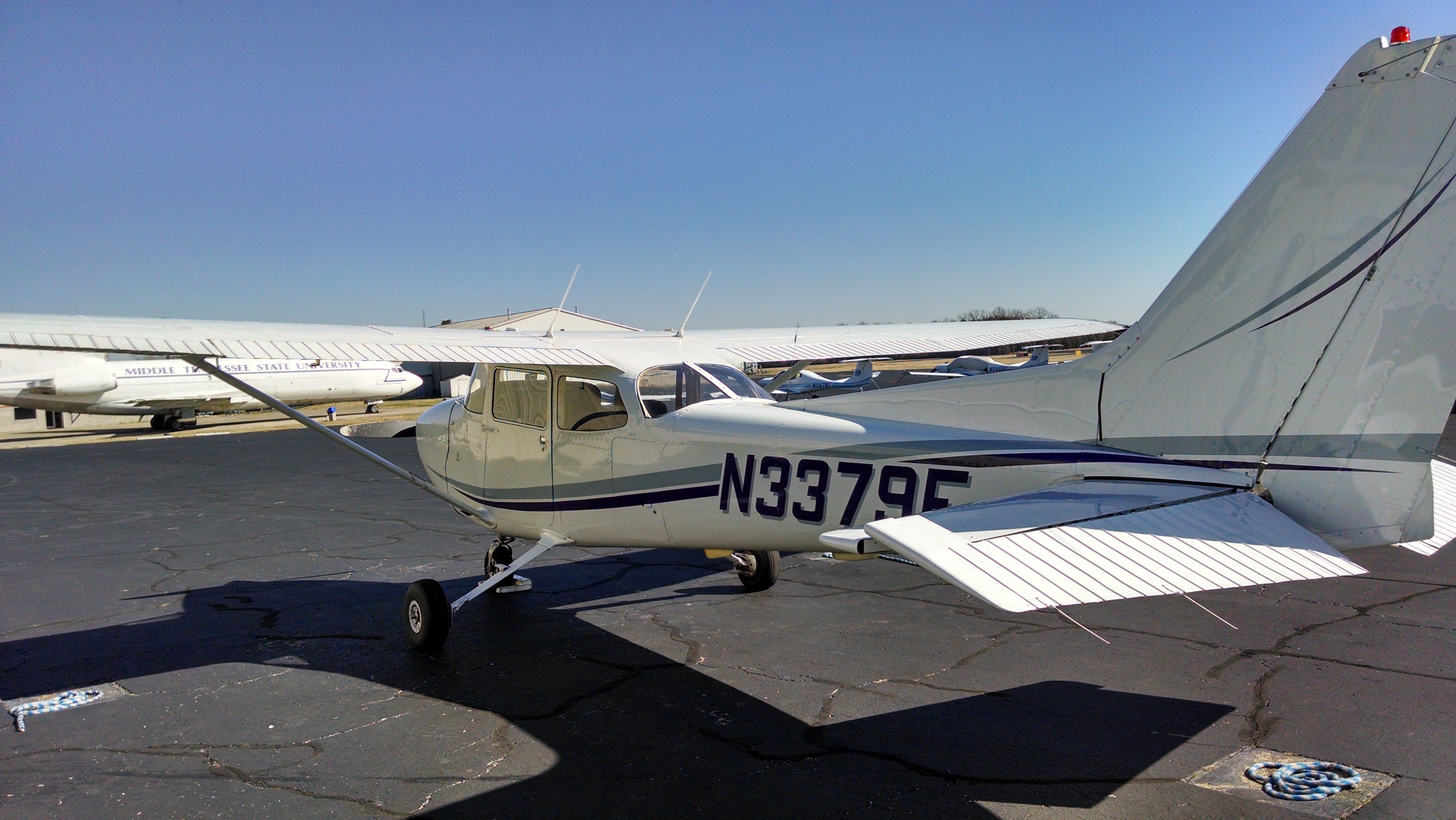 Cessna Skyhawk (N3379E) - Getting ready to pre-flight for a beautiful day of flying.