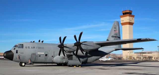 Lockheed C-130 Hercules (99-5309) - The high desert of the United States is not an area known for having hurricane weather so it is a somewhat rare occurrence to have a 403 Wg "Hurricane Hunters" WC-130J Hercules stopping by Reno for a visit. It stayed overnight and departed the next day headed back home to Keesler AFB, Mississippi.