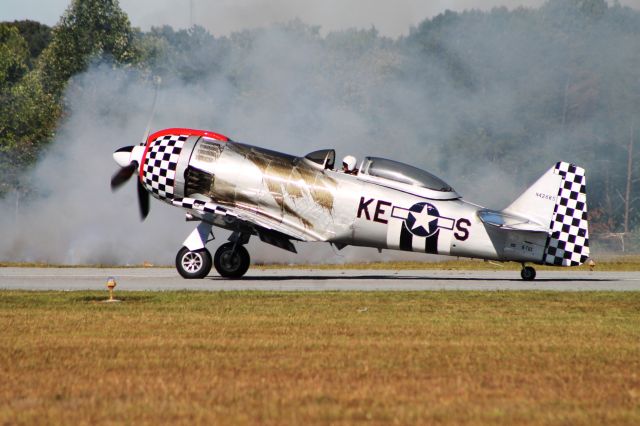 Cirrus SR-22 (N426KS) - Super Six. Winston-Salem Airshow... he made about two passes and something came unglued... oil everywhere. Fortunately he made it back around and landed safely!