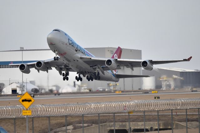 Boeing 747-400 (LX-SCV) - 23-R 02-09-24 Headed up to ORD.