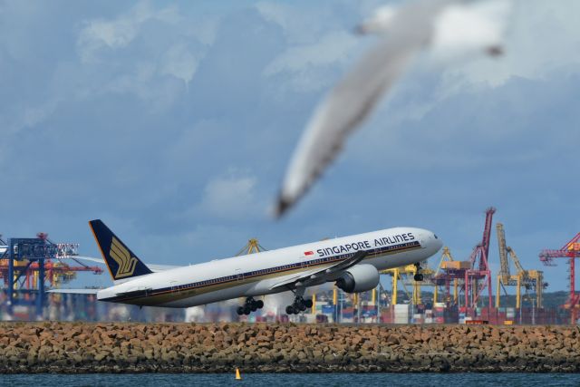 BOEING 777-300 (9V-SWD) - 9V-SWD Singapore Airlines Boeing 777-312(ER)br /Sydney Airport 29th April 2018