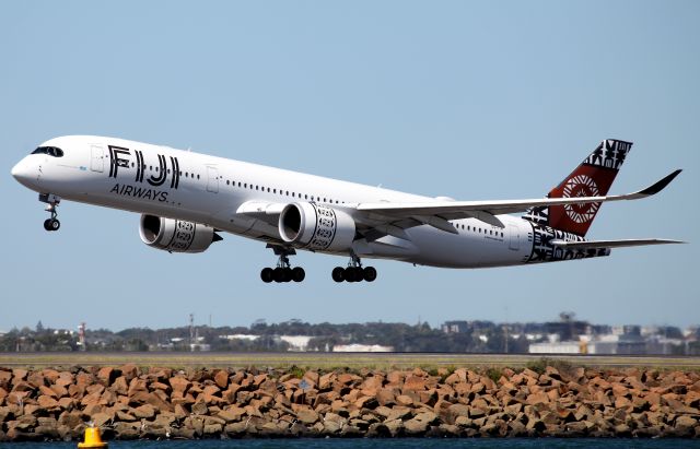 Airbus A350-900 (DQ-FAI) - Lifting Off from Rwy 34L