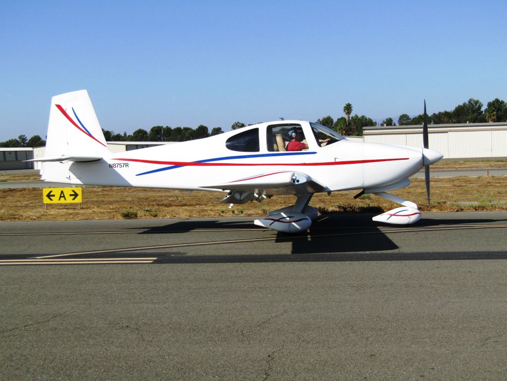 Vans RV-10 (N8757R) - Taxiing to ramp