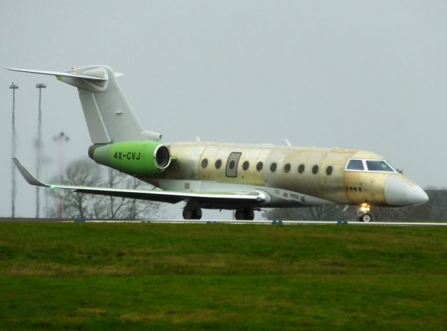 IAI Gulfstream G280 (4X-CVJ) - Ferry flight on 25th and 26th January 2019 through Belfast International from Tel Aviv then onto Halifax and Dallas Love Field.