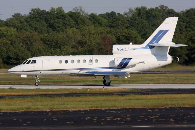 Dassault Falcon 50 (N56LT) - BTE Equipment LLC's 1980 Dassault Falcon 50 N56LT rolling out on RWY 2 after landing.