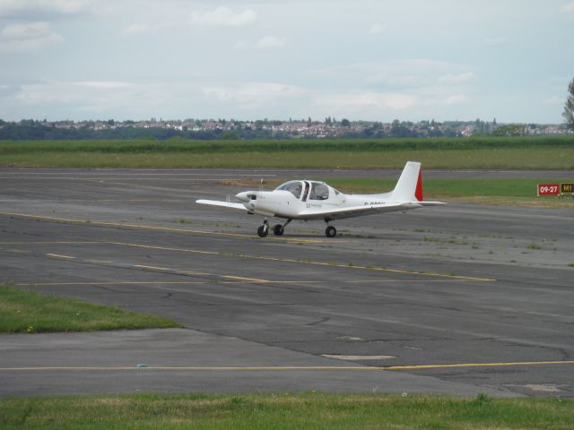 GROB Tutor (G-GPSX) - Nottingham city airport G-GPSX came to refuel