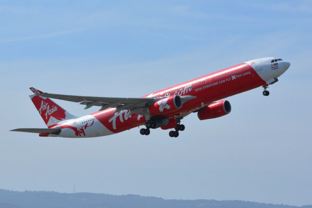 Airbus A330-300 (9M-XXD) - Getting airborne off runway 23 and heading home to Kuala Lumpur, Malaysia. Thursday 13th March 2014.