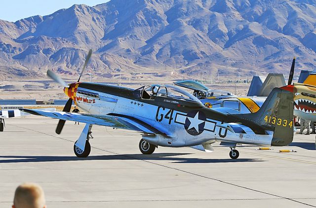 North American P-51 Mustang (N7715C) - photo P-51D Mustang N7715C / G4-U (cn 124-44817) Wee Willy II Planes of Fame Air Museum  Nellis Air Force Base Aviation Nation 2010 TDelCoro