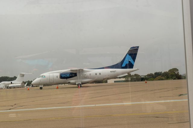 Fairchild Dornier 328 (N192T) - a Dornier 328 sits on the tarmac at palomar Airport on 7/31/21