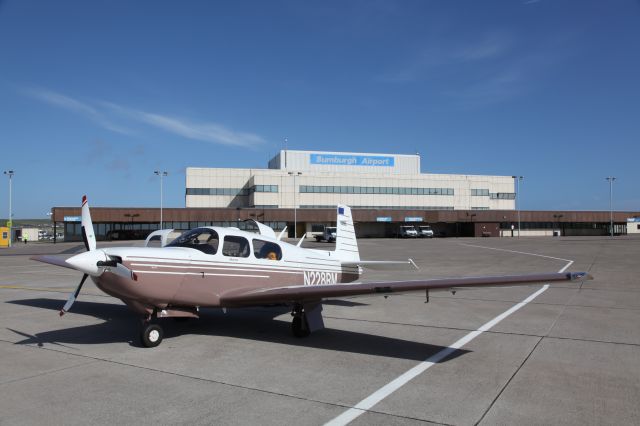 Mooney M-20 Turbo (N228RM) - Sumburgh Airport, our stop over from Kiel (EDHK) on our transatlantic trip to Sarasota, Florida (KSRQ).