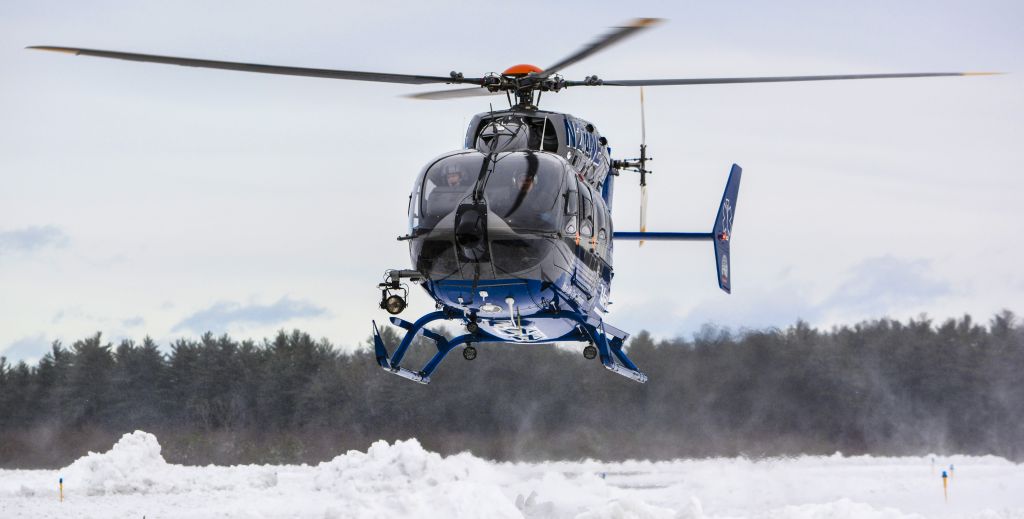 KAWASAKI EC-145 (N274NE) - Boston Med Flight returning from another mission