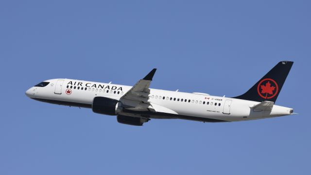 Airbus A220-300 (C-GNAM) - Departing LAX on 25R