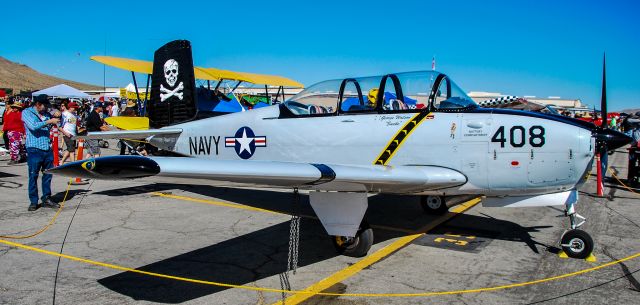 Beechcraft Mentor (N34FU) - N34FU 1956 Beech D-45 C/N BG-180, Beech T-34B Mentor - Apple Valley Airport (APV) (KAPV)br /California, USAbr /Photo: TDelCorobr /October 7, 2023
