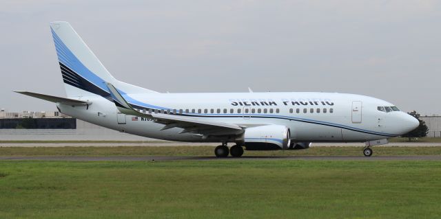 Boeing 737-500 (N709S) - Sierra Pacific 709 - a Boeing 737-500 taxiing for departure at Carl T. Jones Field, Huntsville International Airport, AL - July 27, 2018.