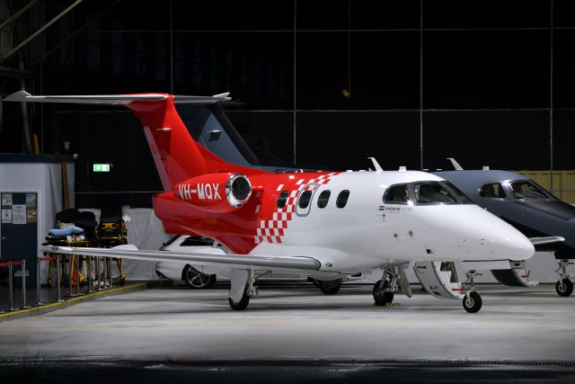 Embraer Phenom 100 (VH-MQX) - With her older sister right behind.