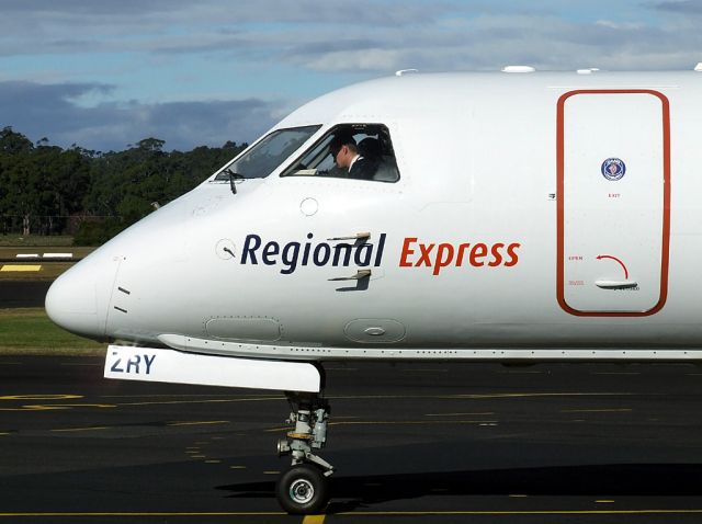 Saab 340 (VH-ZRY) - Regional Express Saab 340B VH-ZRY (340B-401) at Burnie Wynyard Tasmania after flight 3561 on 5 May 2010.