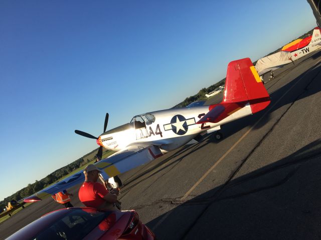 — — - P51C Mustang at Bromont Québec Air Show