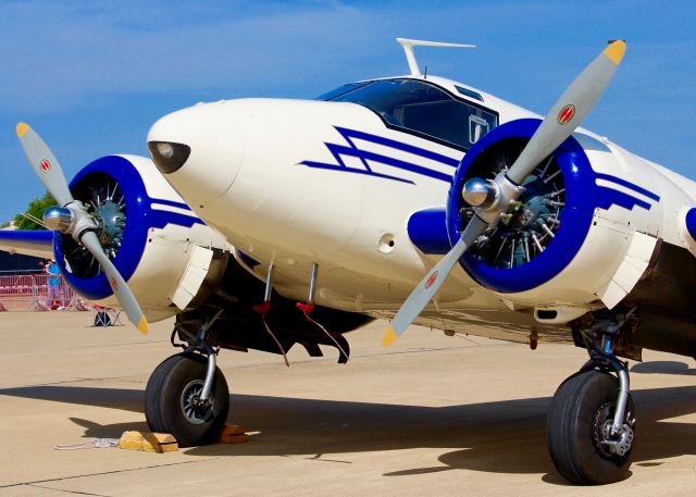 Beechcraft 18 (N41289) - At Barksdale Air Force Base. Beech D18S