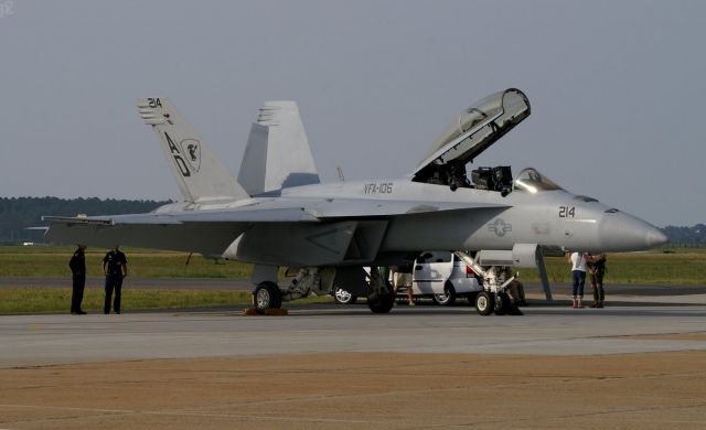 N165799 — - The Demo SuperHornet on the ramp at Langley AFB, for Air Power over Hampton Roads 2008