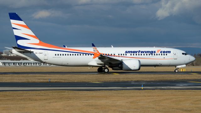 Boeing 737 MAX 8 (OK-SWC) - Boeing 737 MAX 8 Smartwings, QS4146 Prague (PRG) - Espargos Amilcar Cabral Intl (SID), Feb 1, 2024