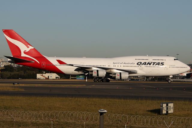 Boeing 747-400 (VH-OJU) - on 13 August 2019