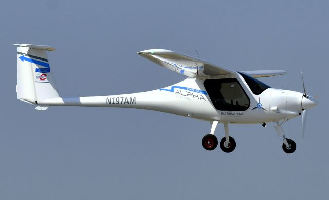 N197AM — -  Pipistrel Alpha Electro Arriving at KMCE. Beam Global to Perform World's First Flying on Sunshine(TM) Flight in a Production Electric Aircraft