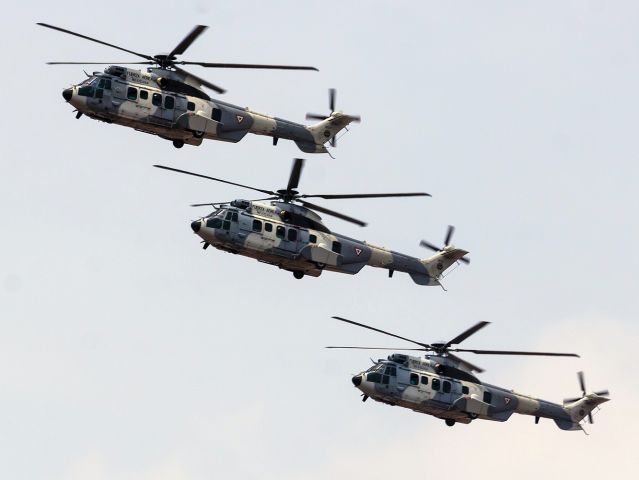 Eurocopter Super Puma (EC-225) (FAM1007) - Mexico independence day air parade