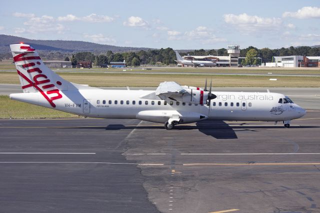 ATR ATR-72 (VH-FVM) - Skywest Airlines "Virgin Australia livery" (VH-FVM) ATR 72-212A at Canberra Airport.