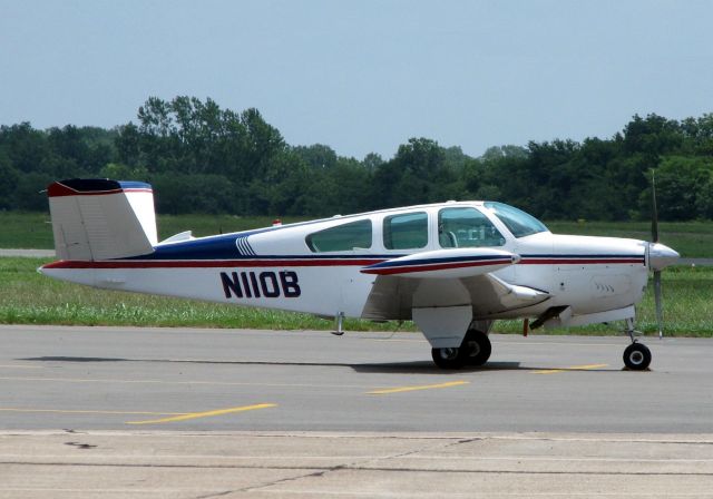 Beechcraft 35 Bonanza (N110B) - 1955 Beech G35 at Shreveport's Downtown Airport.